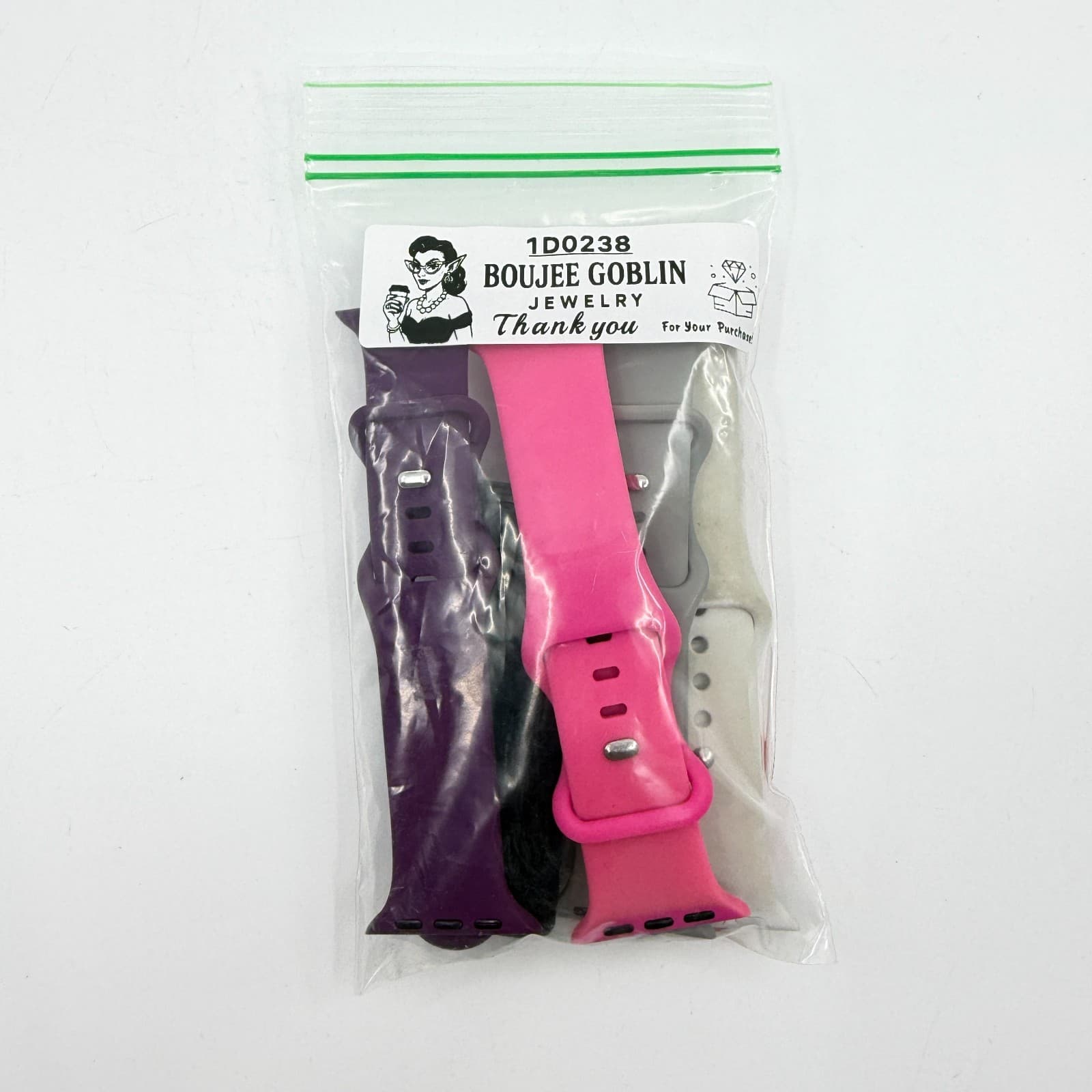 Lot of 6 Replacement Watch Bands Silicone & Sport Straps Colorful Mixed Bundle - Thumbnail 8