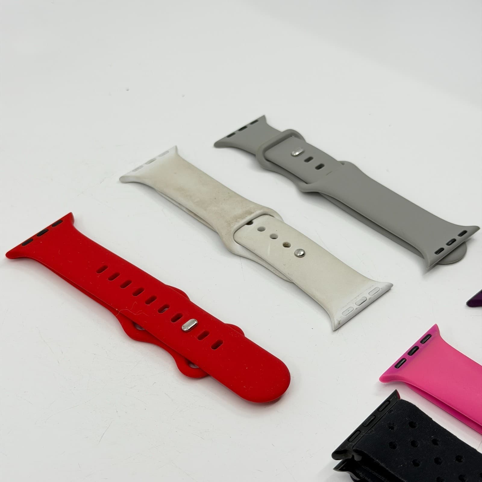Lot of 6 Replacement Watch Bands Silicone & Sport Straps Colorful Mixed Bundle - Thumbnail 6