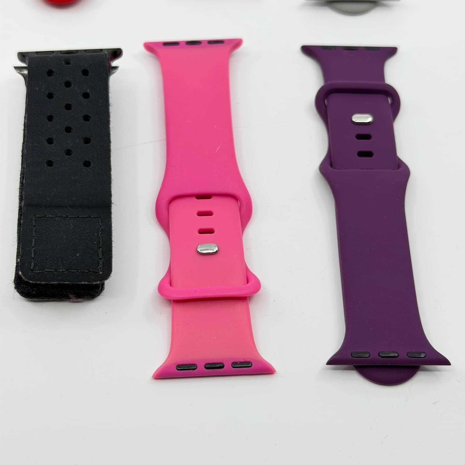 Lot of 6 Replacement Watch Bands Silicone & Sport Straps Colorful Mixed Bundle - Thumbnail 3