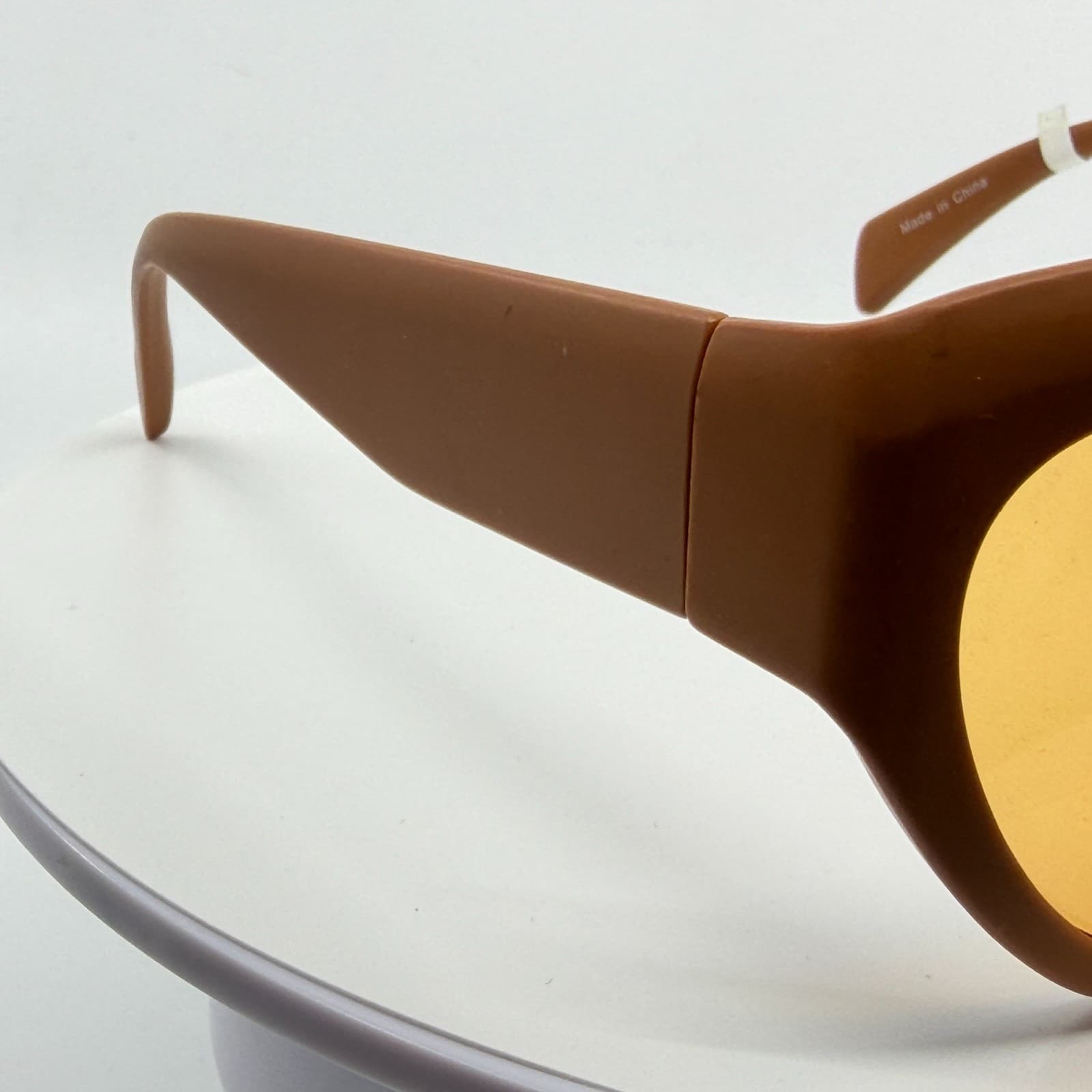 Le Specs LE23303-TAN Oversized Sunglasses Look Brown Orange Lens Vintage - Thumbnail 6