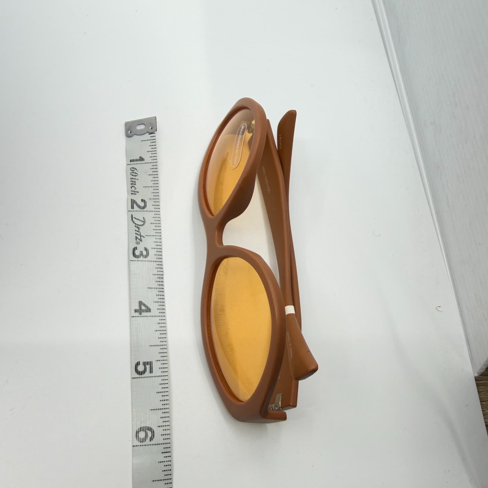 Le Specs LE23303-TAN Oversized Sunglasses Look Brown Orange Lens Vintage - Thumbnail 7