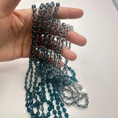 Vintage Y2K Multi Strand Beaded Necklace Statement Women's Classic Jewelry - Thumbnail 8