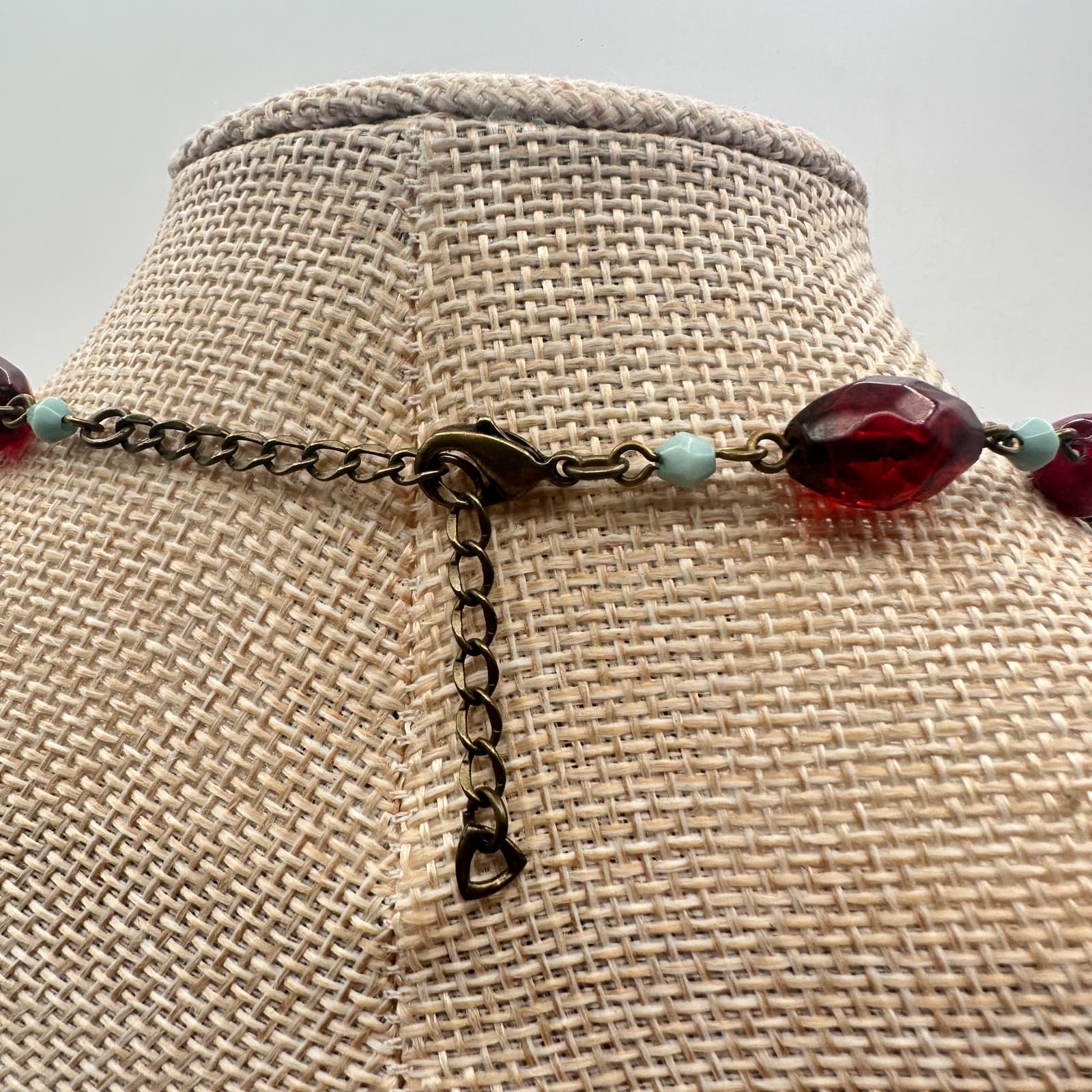 Vintage 80s Silver Tone Triple Strand Diamond Station Necklace Classic Jewelry - Thumbnail 3