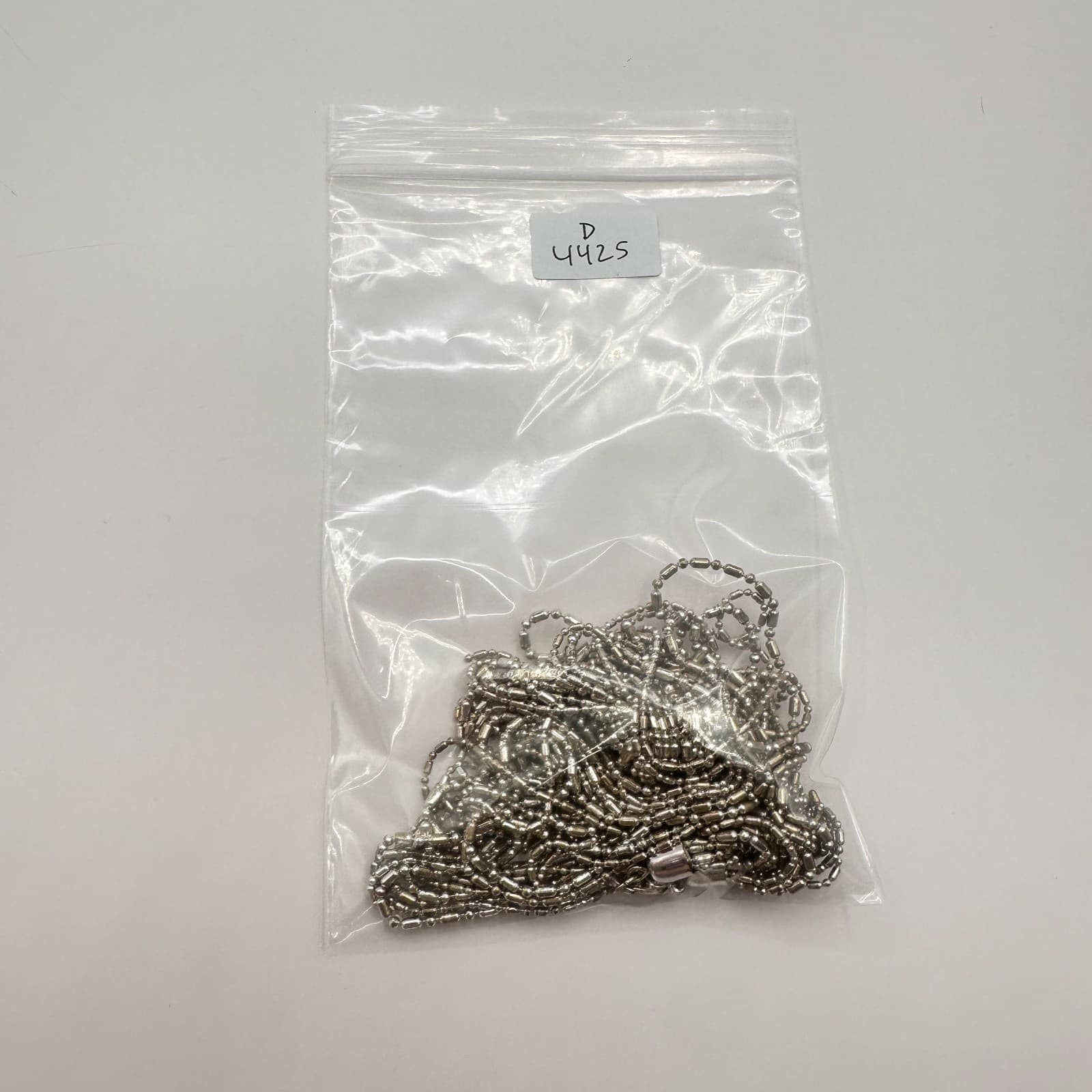 Vintage Y2K Silver Tone Multi-Strand Ball Chain Tassel Necklace Knot Jewelry 90s - Thumbnail 9