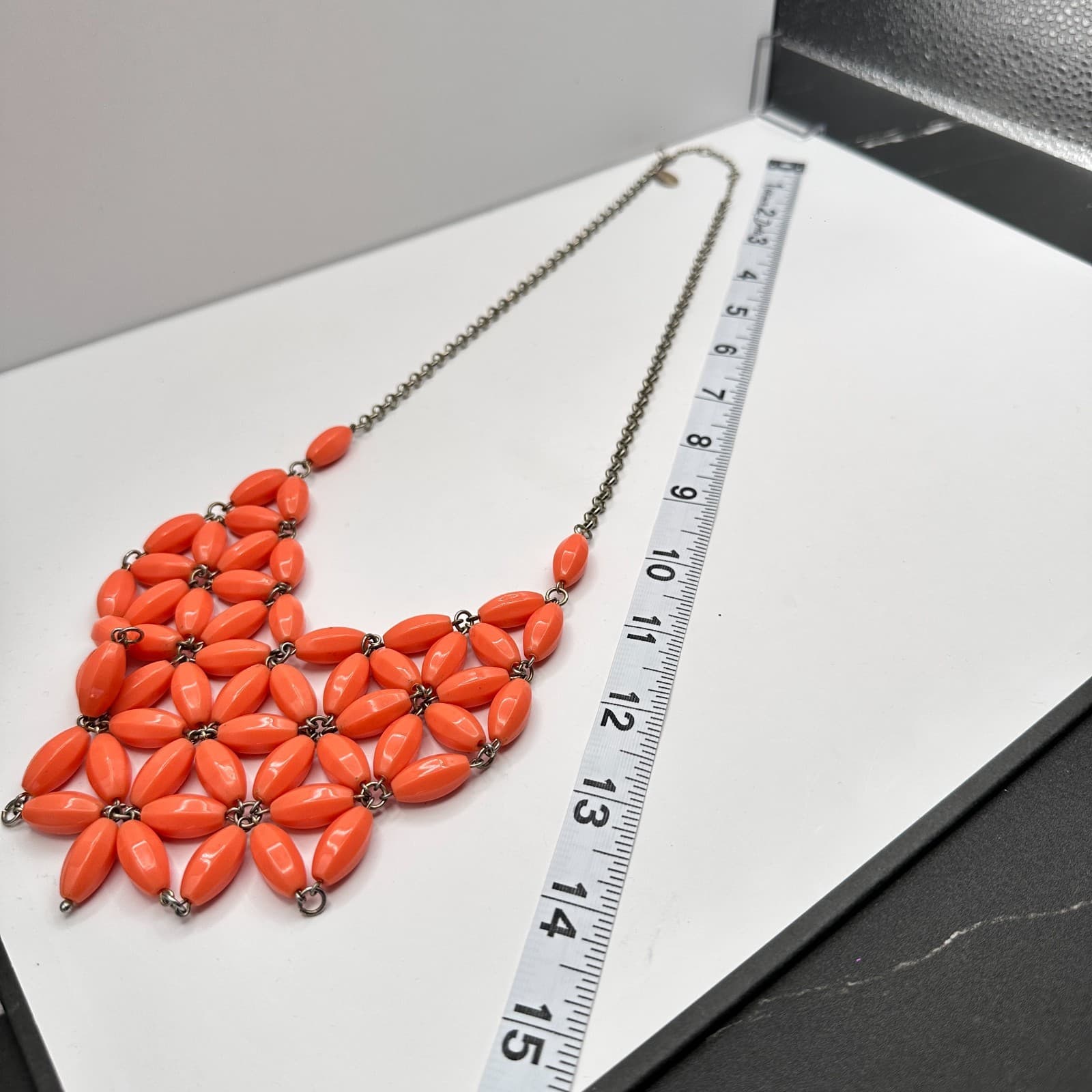 Vintage 90s ILY Couture Floral Beaded Bib Statement Necklace Women's Jewelry 90s - Thumbnail 9