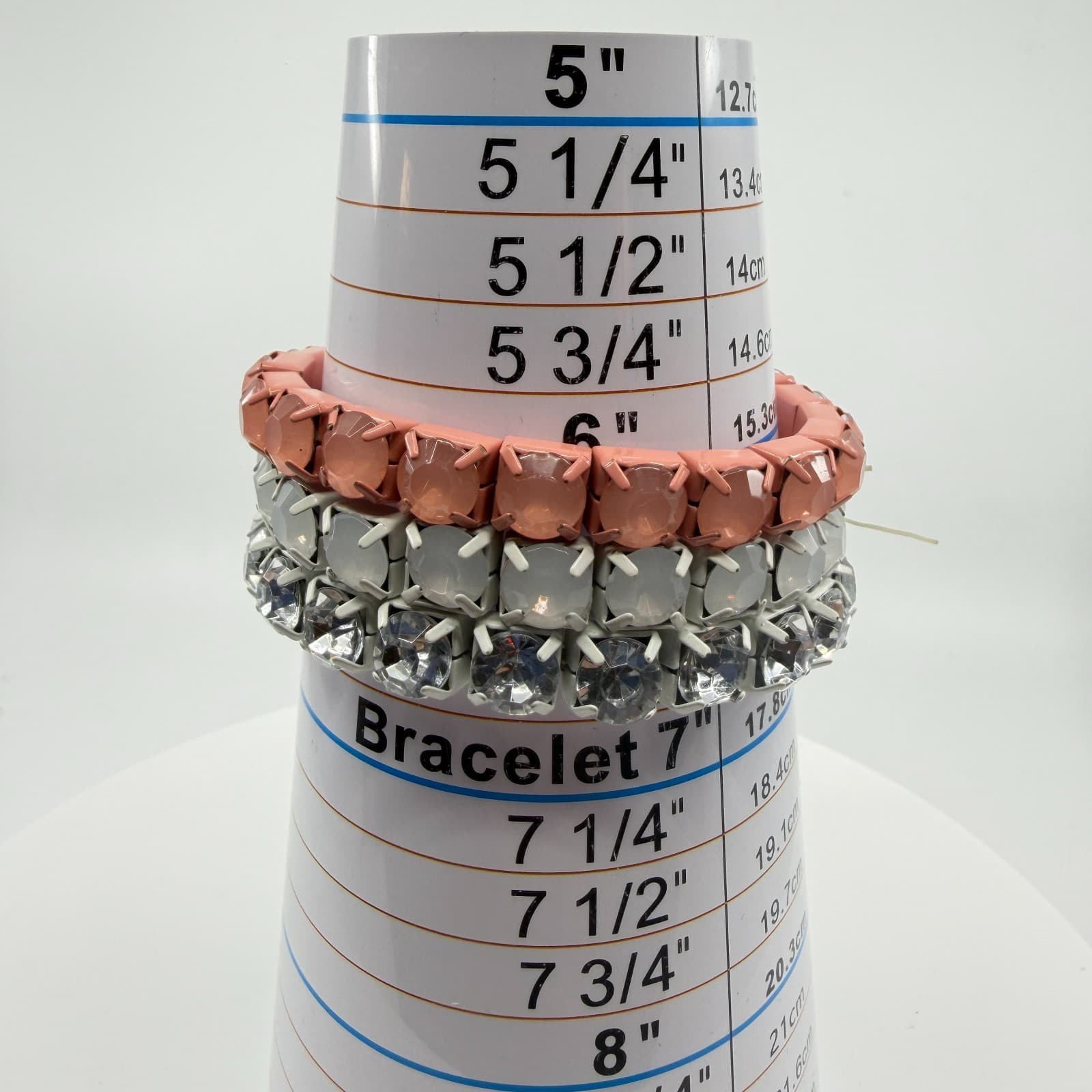 8 Pc Stackable Stretch Crystal Bracelet Set Multicolor Bohemian Festival Jewelry - Thumbnail 7