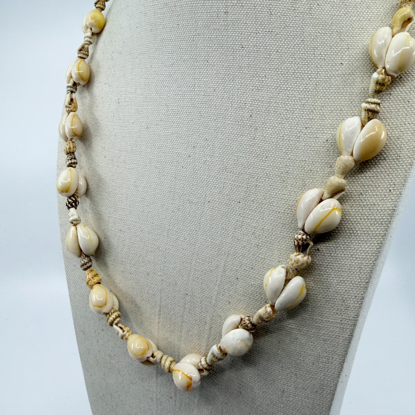 Boho Cowrie Shell Strand Necklace Beachy Statement Coastal Festival Gift Classic - Thumbnail 6