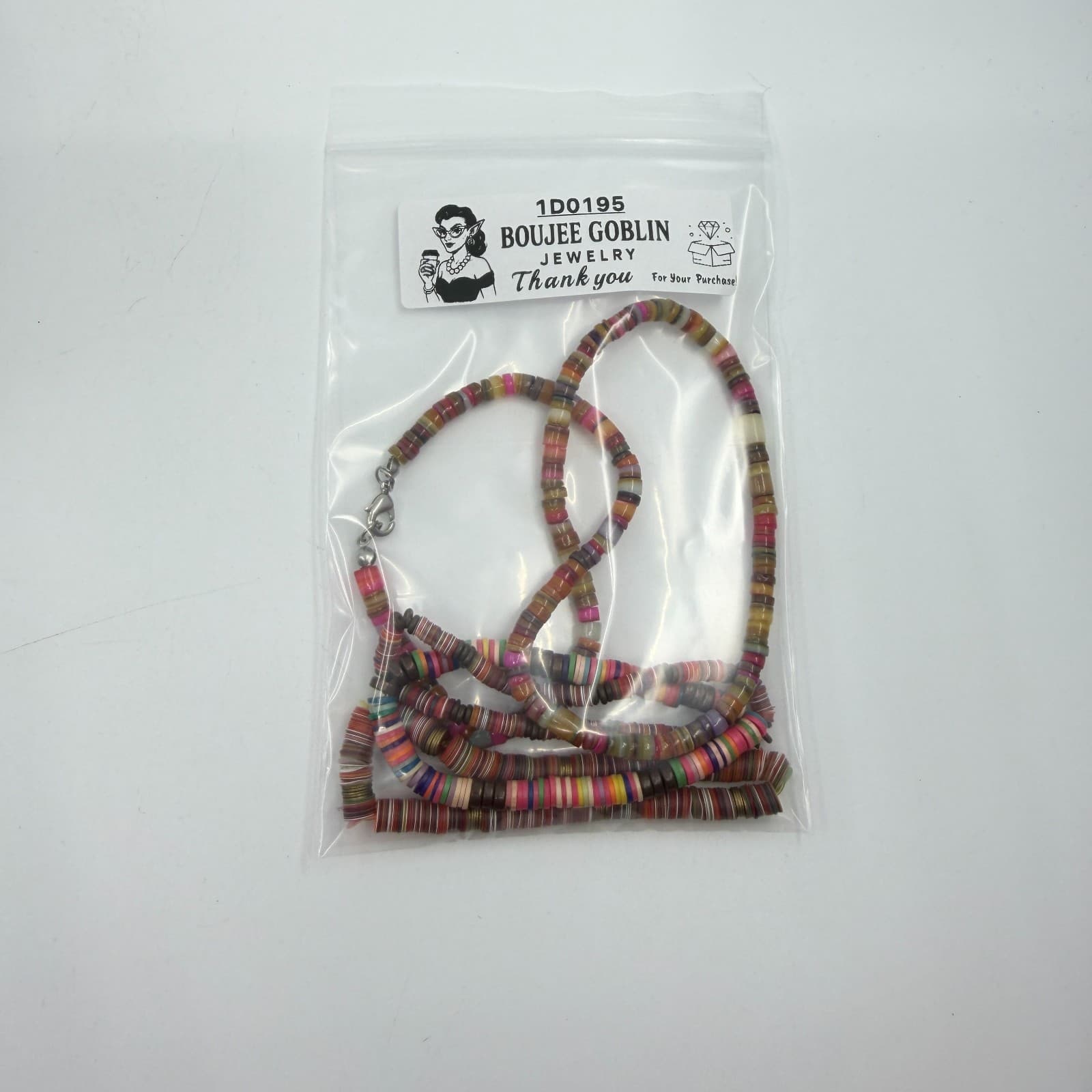 Boho Colorful Heishe Bead Necklace Bracelet Set Layering Festival Summer Gift - Thumbnail 16