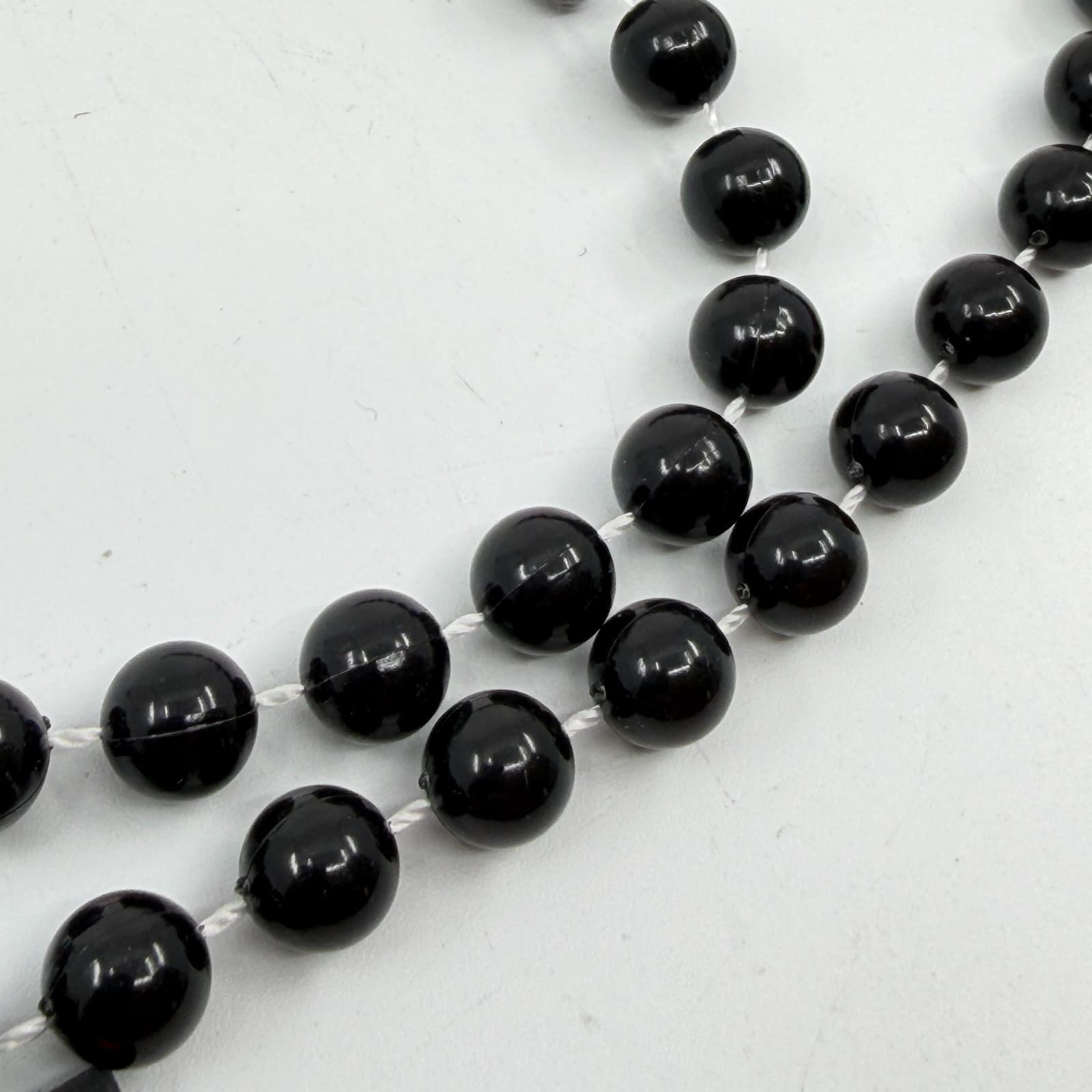 Gothic Black Cat Pendant Necklace Beaded Kitsch Statement Halloween Gift Boho - Thumbnail 5