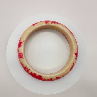 Vintage 90s Chunky Resin Bracelet Boho Retro Women's Classic Fashion Jewelry - Thumbnail 8