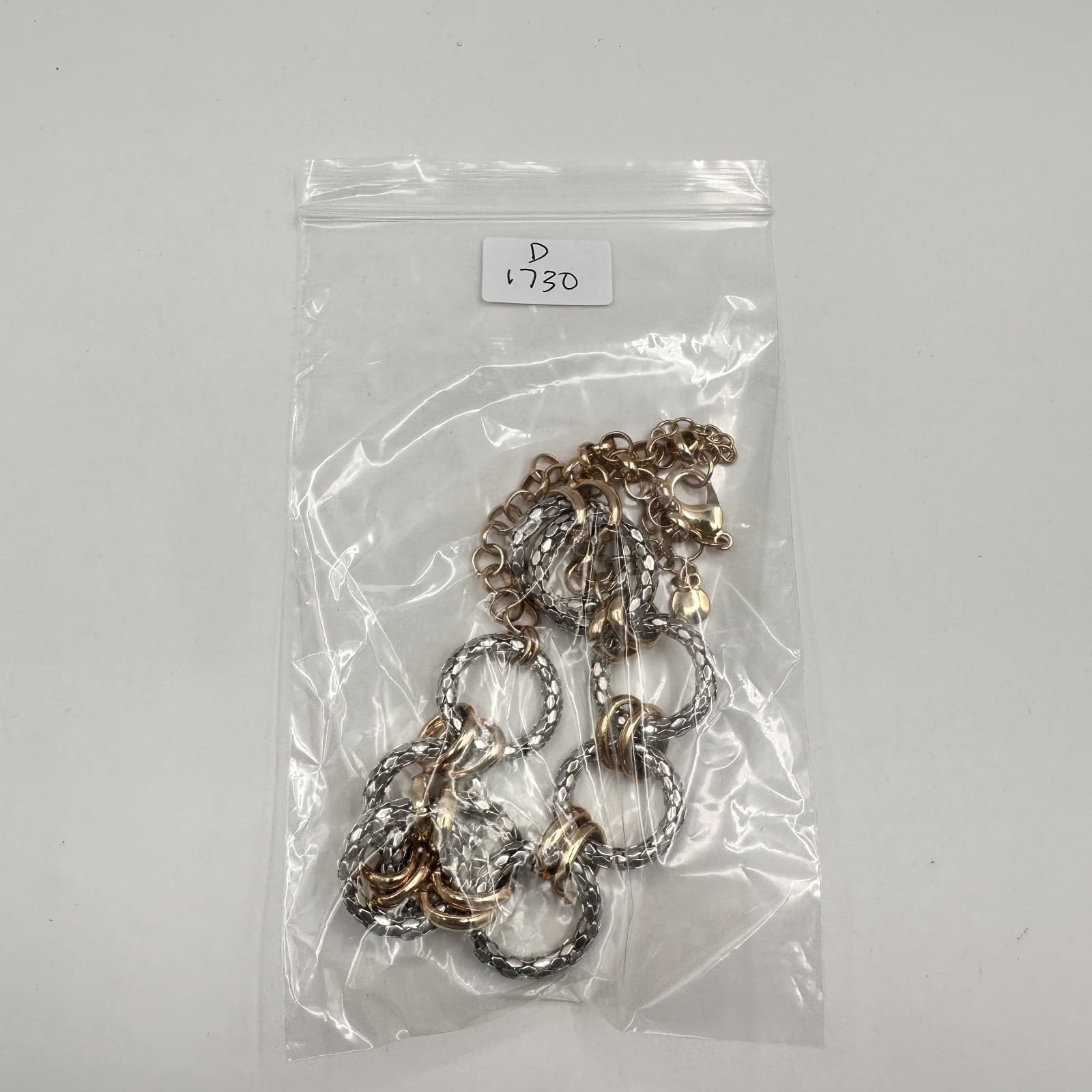 Vintage Y2K Alfani Textured Pebble Link Chain Necklace Women's Classic Jewelry - Thumbnail 9