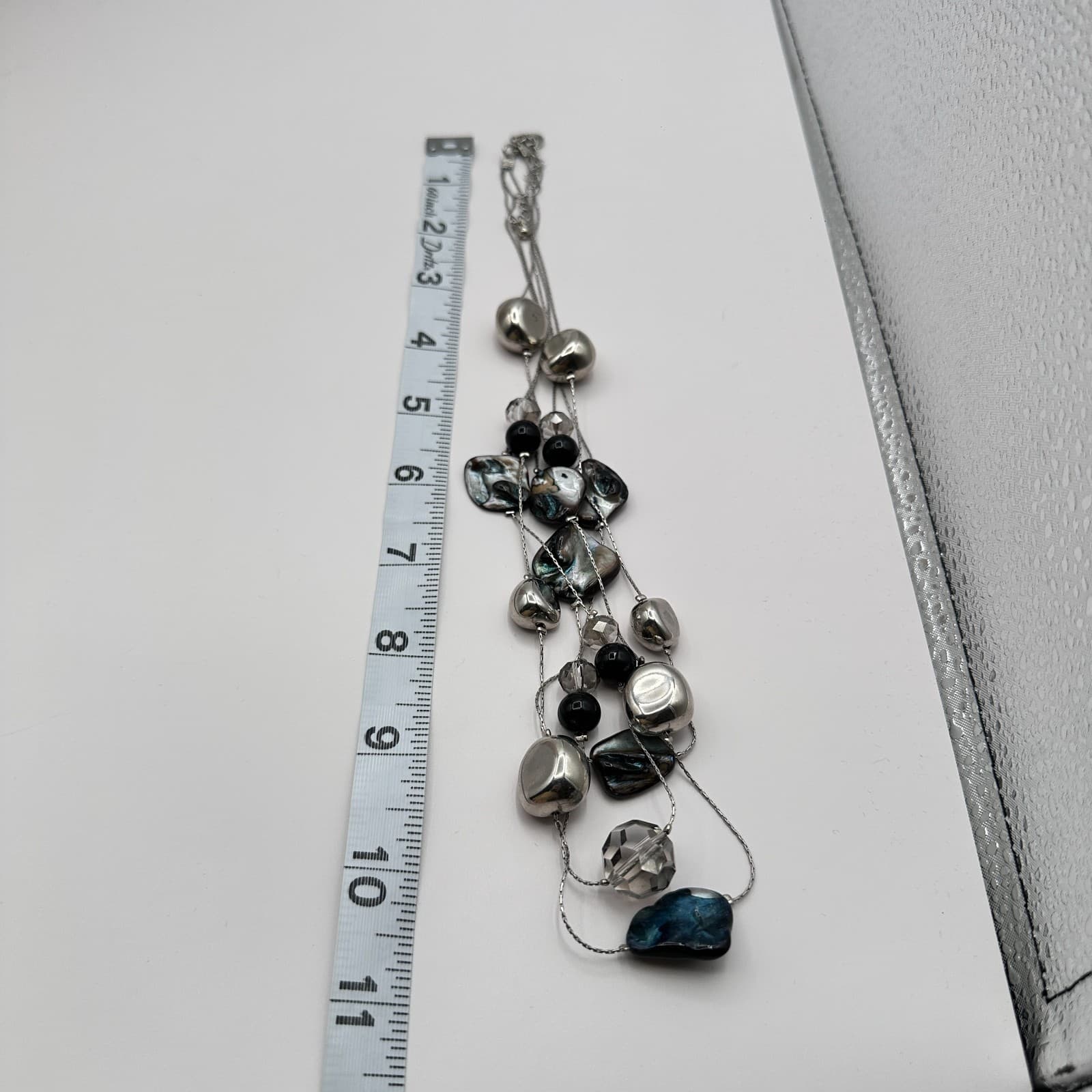 Vintage Y2k Nautical Charm Turquoise Teardrop Pendant Statement Necklace Jewelry - Thumbnail 8