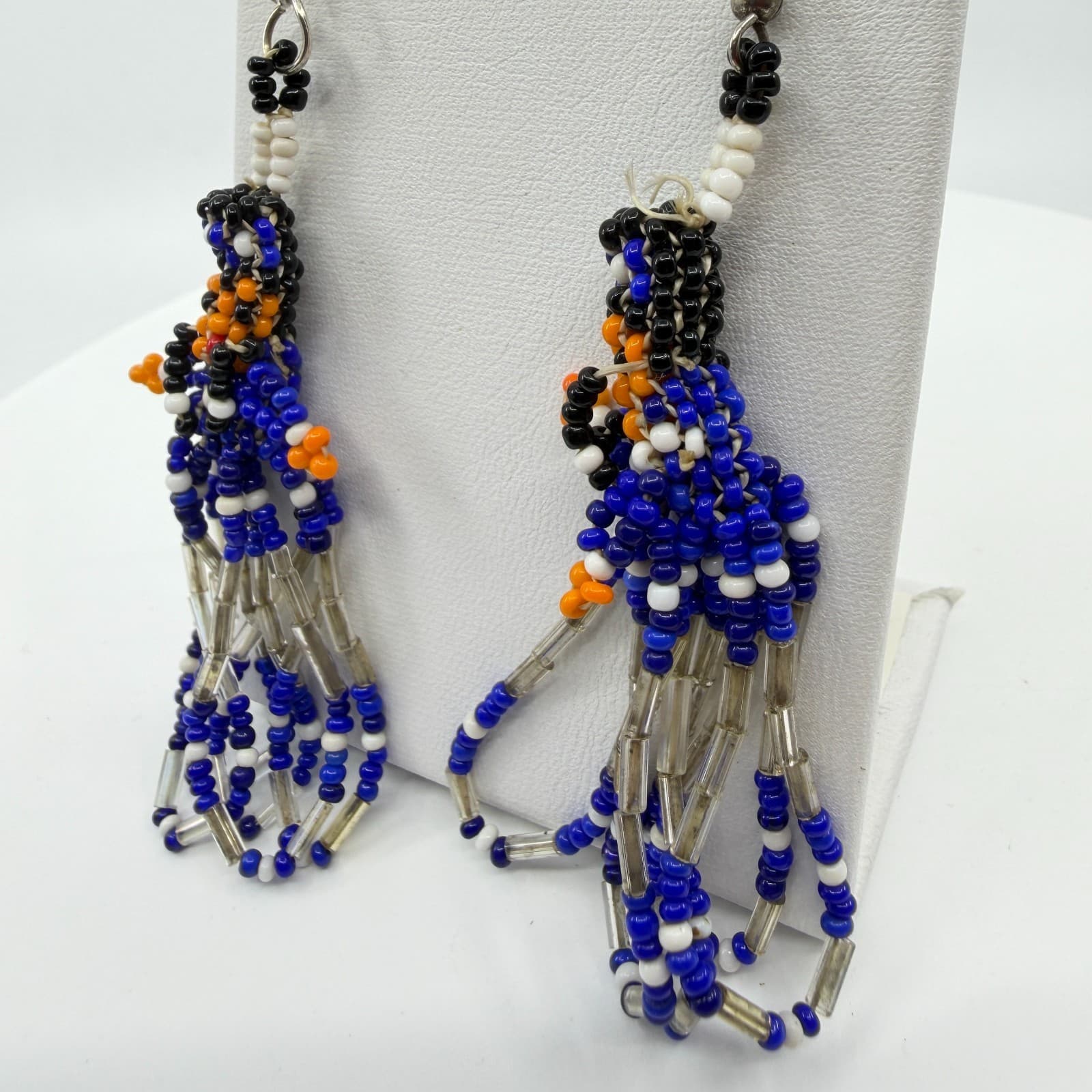 Y2K Boho Beaded Kachina Doll Tassel Earrings Native Southwestern Style Gift - Thumbnail 7