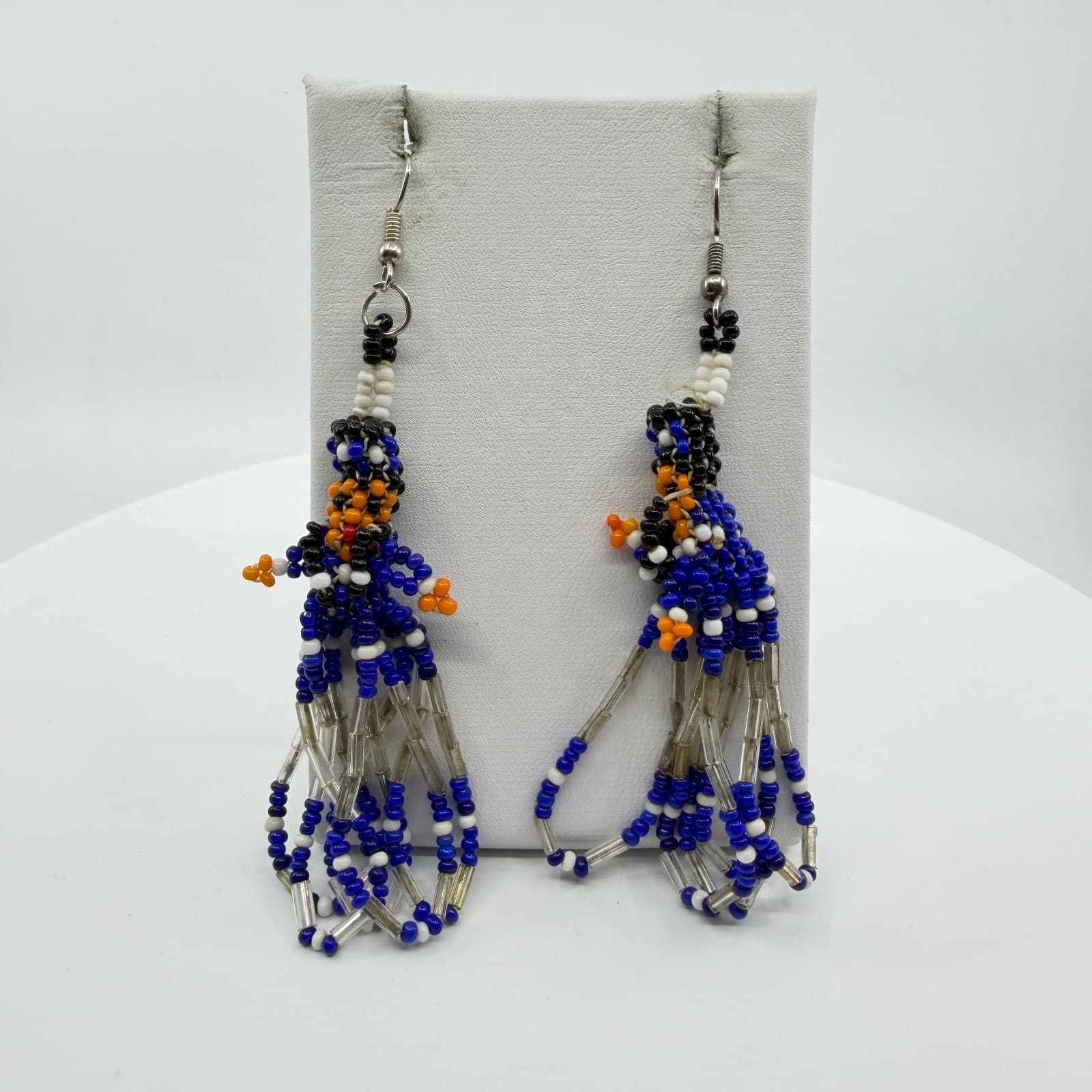 Y2K Boho Beaded Kachina Doll Tassel Earrings Native Southwestern Style Gift - Thumbnail 2