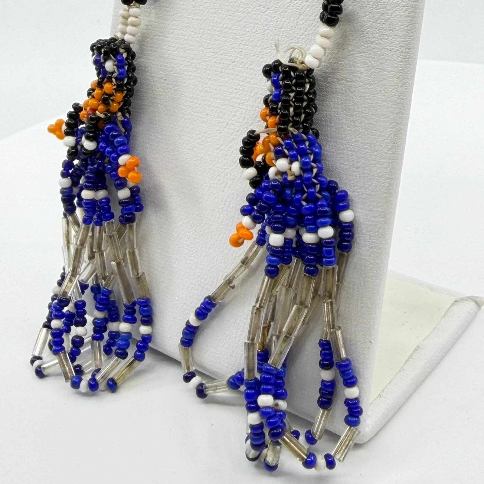 Y2K Boho Beaded Kachina Doll Tassel Earrings Native Southwestern Style Gift - Thumbnail 8