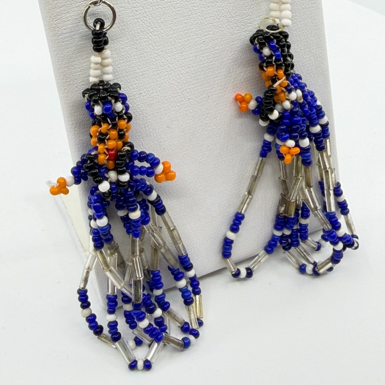 Y2K Boho Beaded Kachina Doll Tassel Earrings Native Southwestern Style Gift - Thumbnail 9
