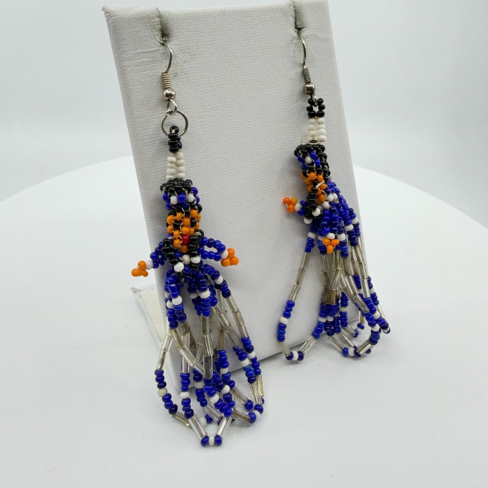 Y2K Boho Beaded Kachina Doll Tassel Earrings Native Southwestern Style Gift - Thumbnail 6