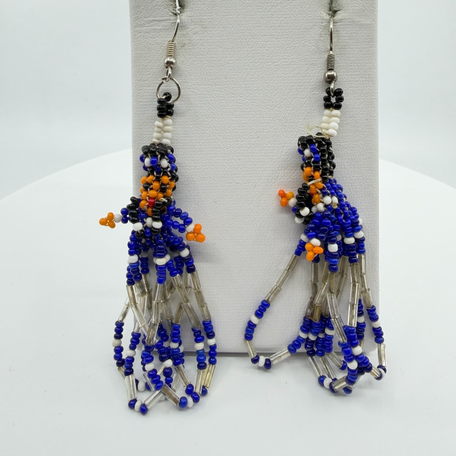 Y2K Boho Beaded Kachina Doll Tassel Earrings Native Southwestern Style Gift - Thumbnail 4