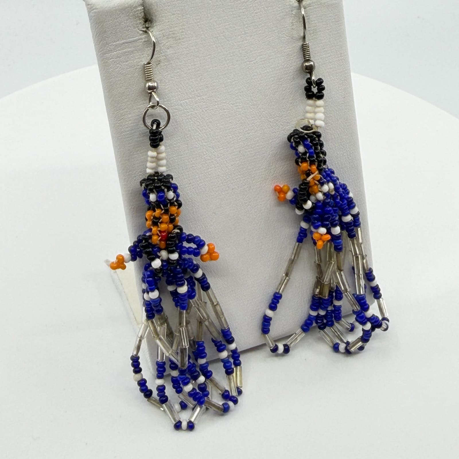 Y2K Boho Beaded Kachina Doll Tassel Earrings Native Southwestern Style Gift - Thumbnail 10