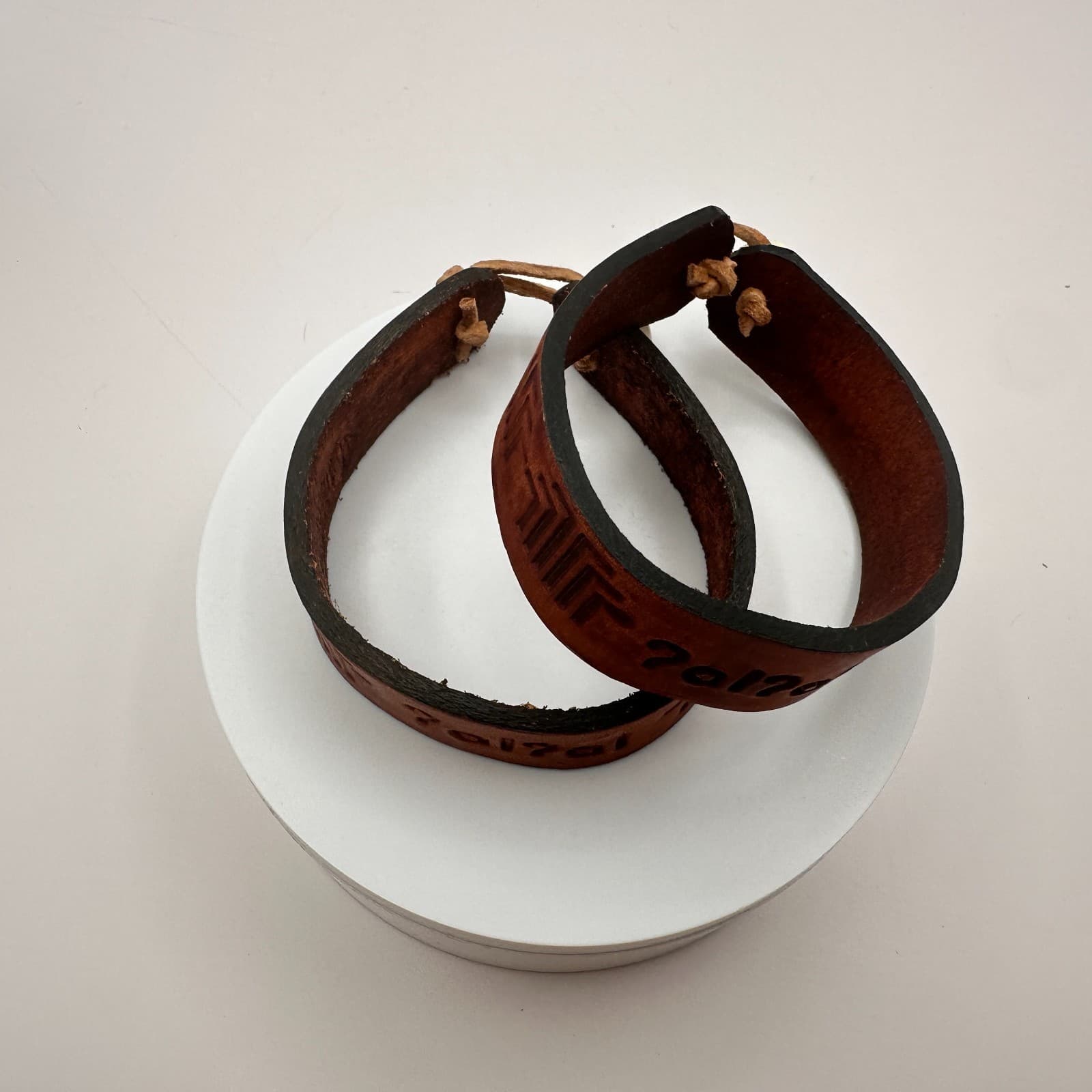 Vintage Y2K Leather Bracelets Set Boho Brown Unisex Classic Fashion Jewelry 90s - Thumbnail 9