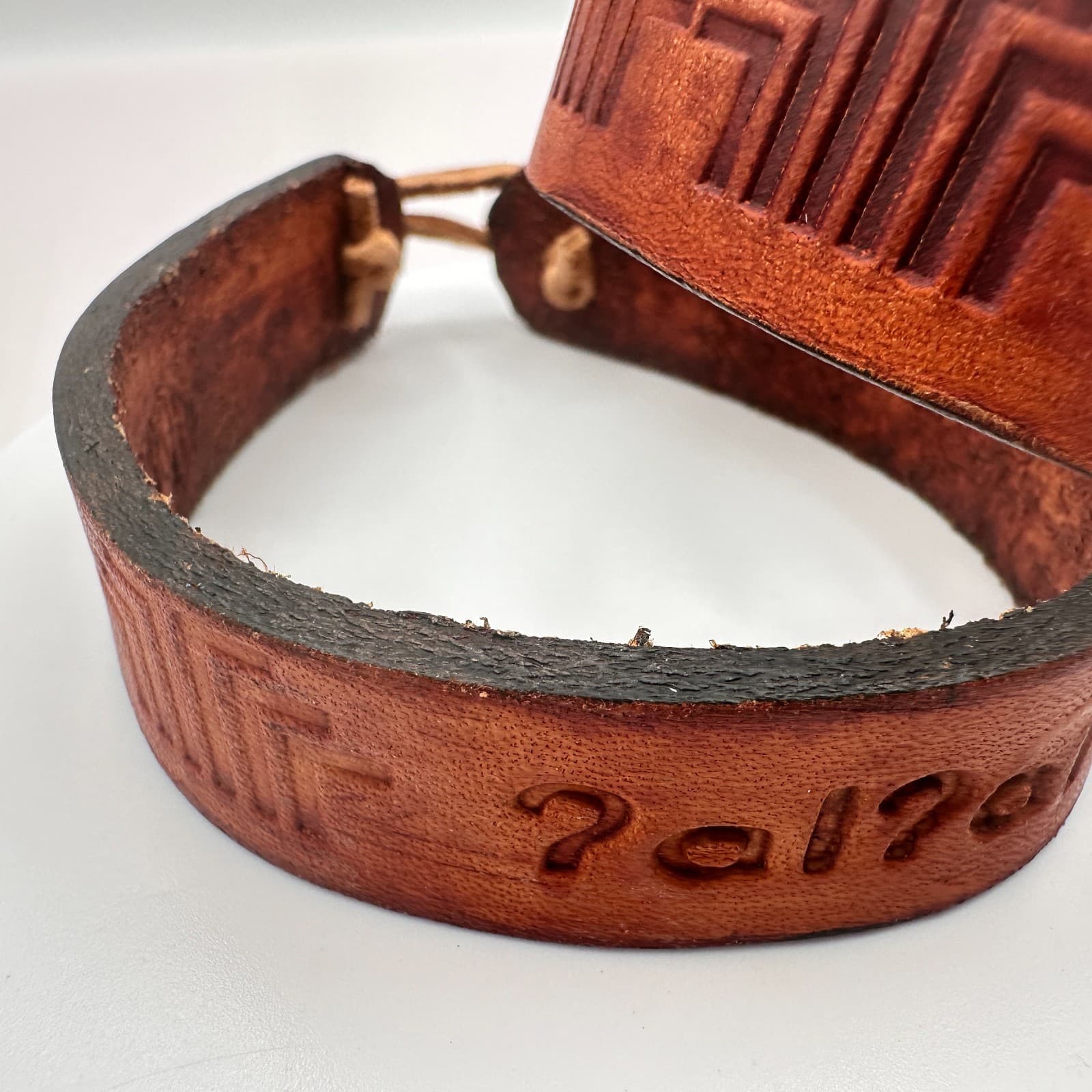 Vintage Y2K Leather Bracelets Set Boho Brown Unisex Classic Fashion Jewelry 90s - Thumbnail 5