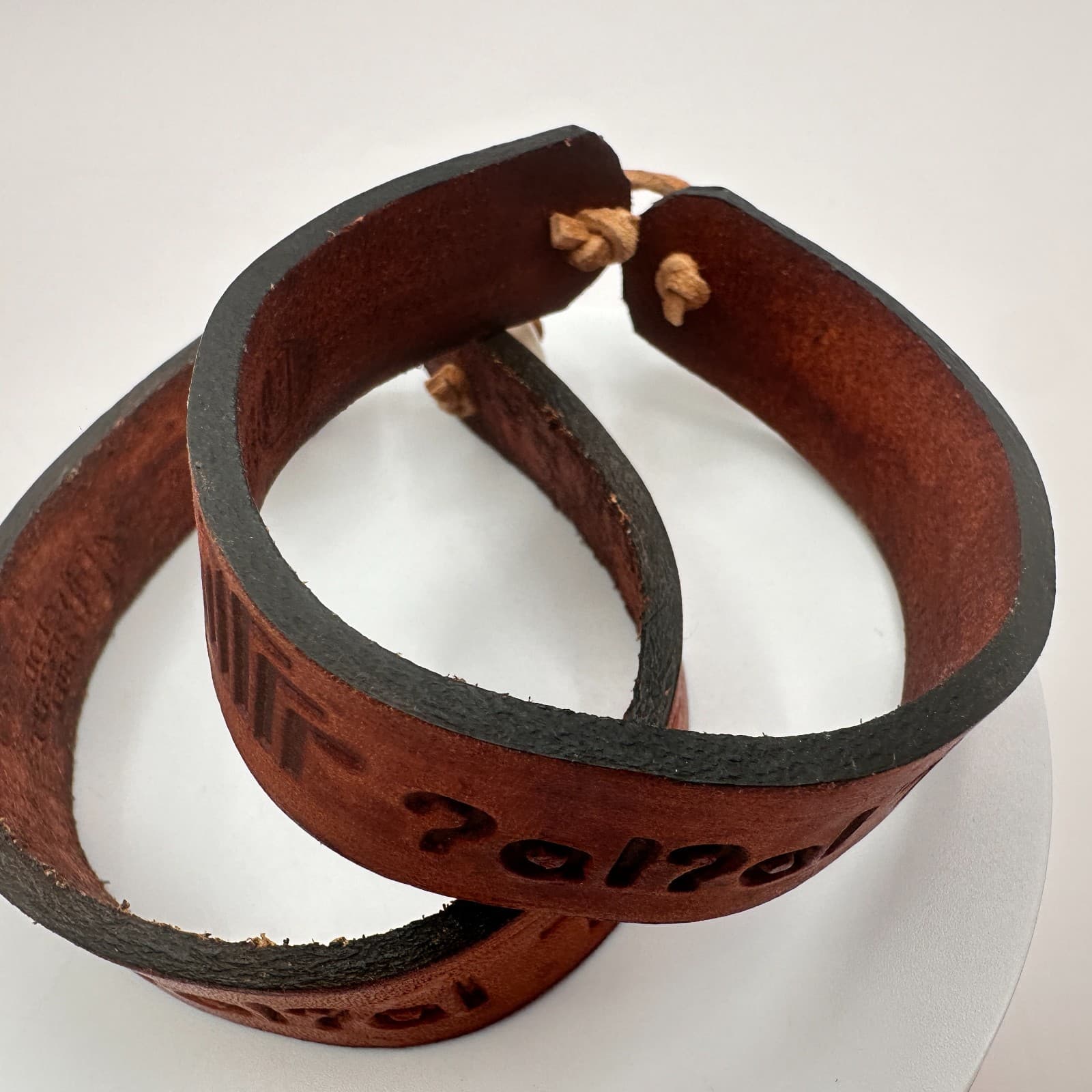 Vintage Y2K Leather Bracelets Set Boho Brown Unisex Classic Fashion Jewelry 90s - Thumbnail 6