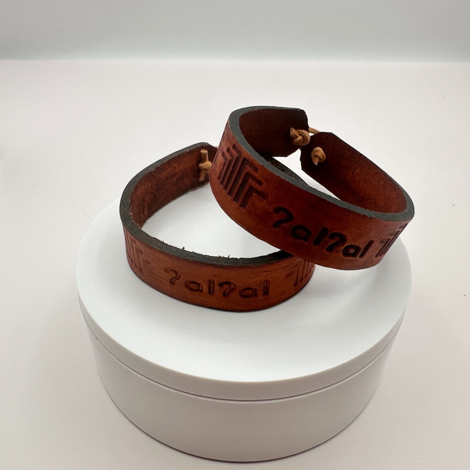 Vintage Y2K Leather Bracelets Set Boho Brown Unisex Classic Fashion Jewelry 90s - Thumbnail 8