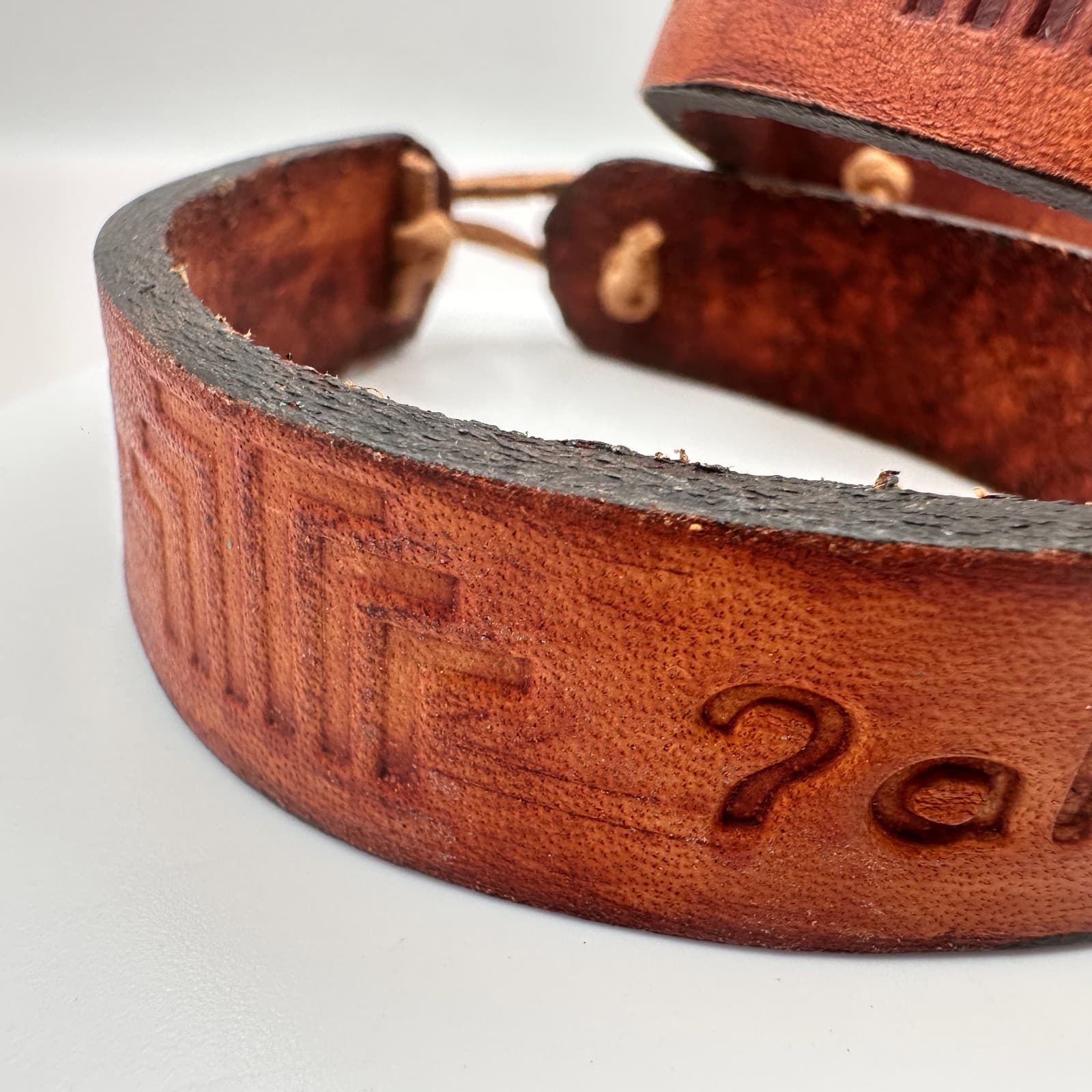 Vintage Y2K Leather Bracelets Set Boho Brown Unisex Classic Fashion Jewelry 90s - Thumbnail 4