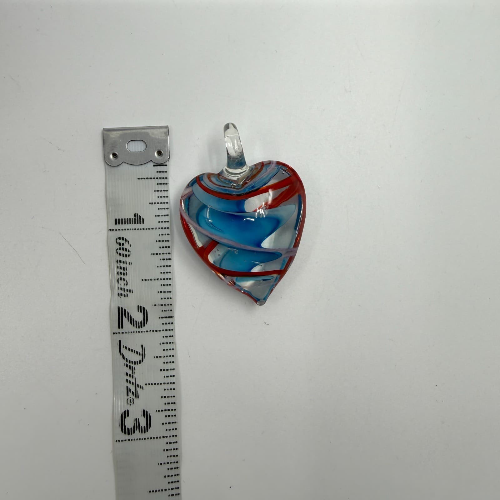 Murano Style Art Glass Pendant Lot Mixed Shapes Millefiori Statement Gift Y2K - Thumbnail 12