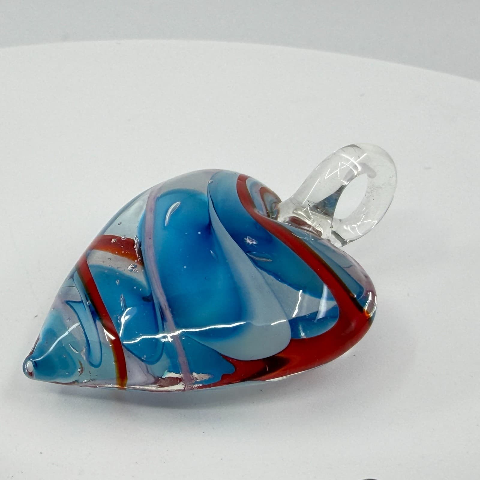 Murano Style Art Glass Pendant Lot Mixed Shapes Millefiori Statement Gift Y2K - Thumbnail 6