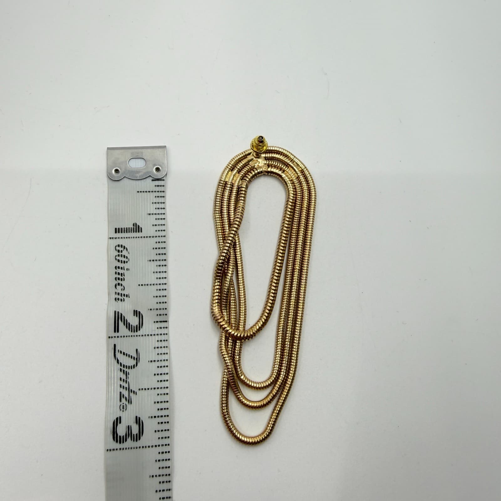 Chunky Gold Multi Strand Snake Chain Drop Earrings Statement Boho Festival Gift - Thumbnail 11