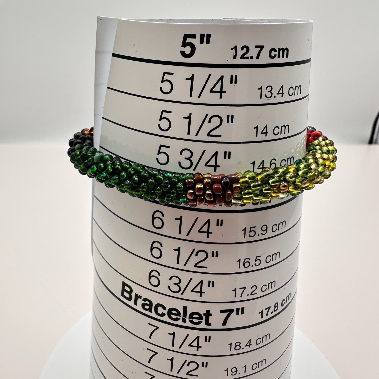 Vintage 90s Seed Beaded Rope Bracelet Boho Women's Classic Fashion Jewelry - Thumbnail 7