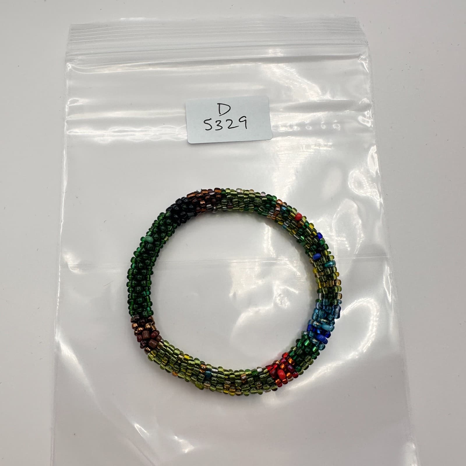 Vintage 90s Seed Beaded Rope Bracelet Boho Women's Classic Fashion Jewelry - Thumbnail 8