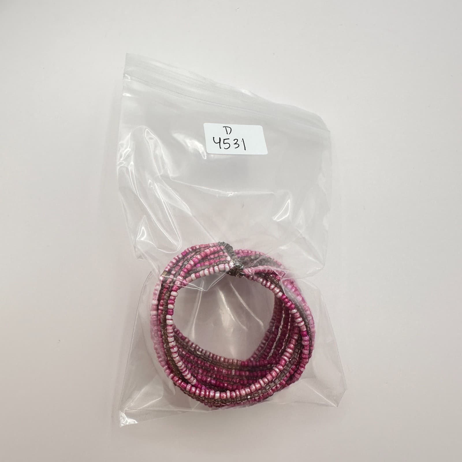 Vintage Y2K Multi Strand Beaded Memory Wire Cuff Bracelet Boho Statement Jewelry - Thumbnail 9