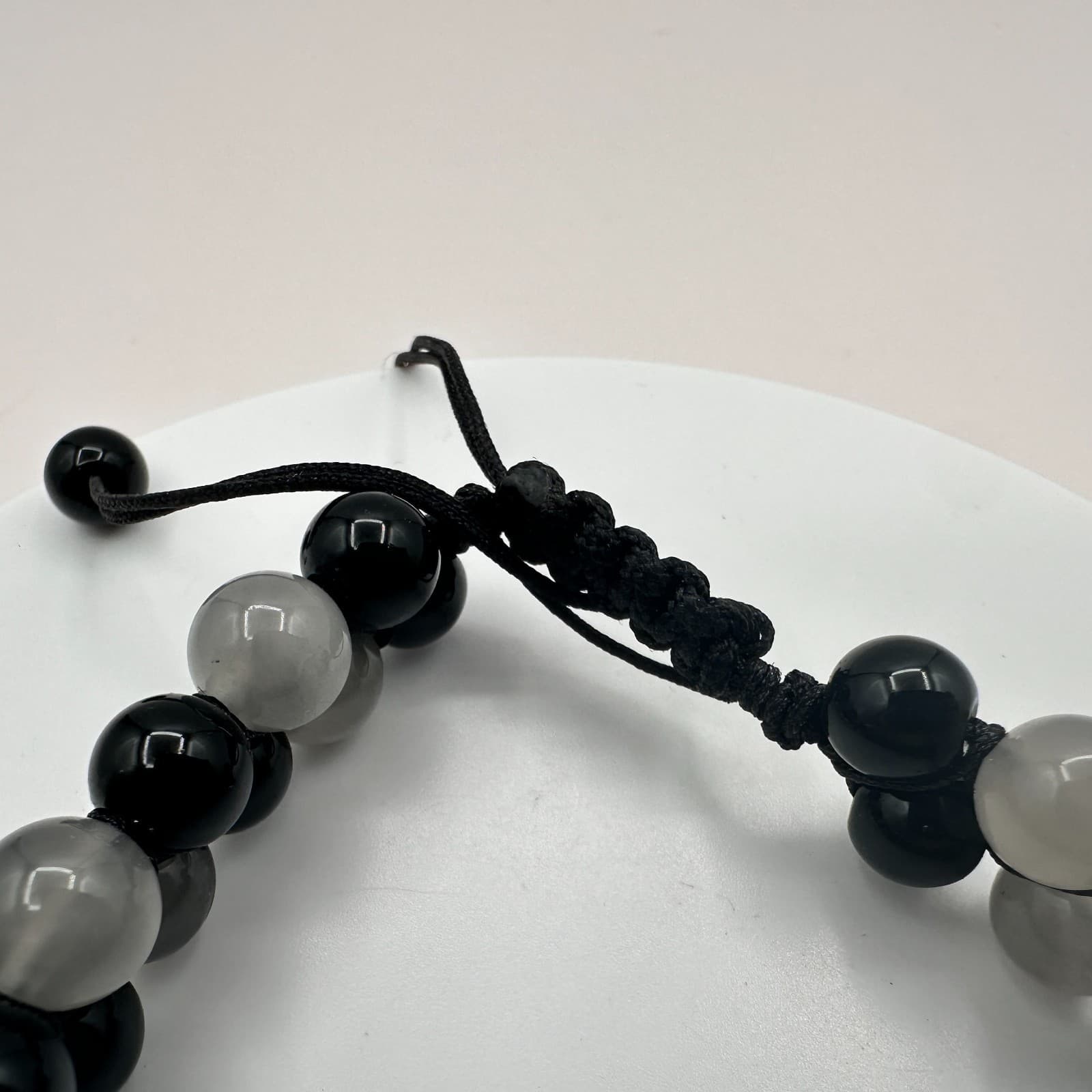 Vintage Y2K Boho Beaded Double Row Bracelet Shamballa Minimalist Women's Jewelry - Thumbnail 5