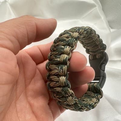 Vintage 90 Outdoor Paracord Survival Bracelet Unisex Classic Fashion Jewelry - Thumbnail 8