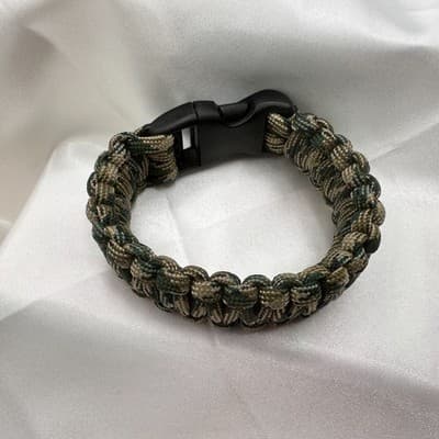 Vintage 90 Outdoor Paracord Survival Bracelet Unisex Classic Fashion Jewelry - Thumbnail 4