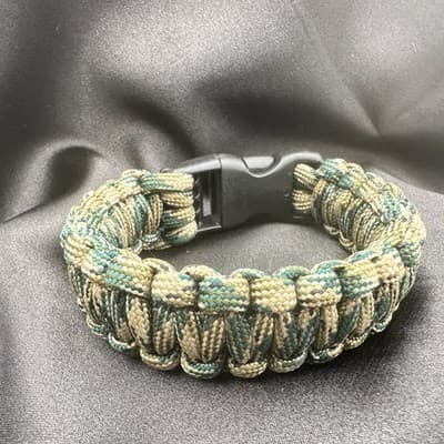 Vintage 90 Outdoor Paracord Survival Bracelet Unisex Classic Fashion Jewelry - Thumbnail 5