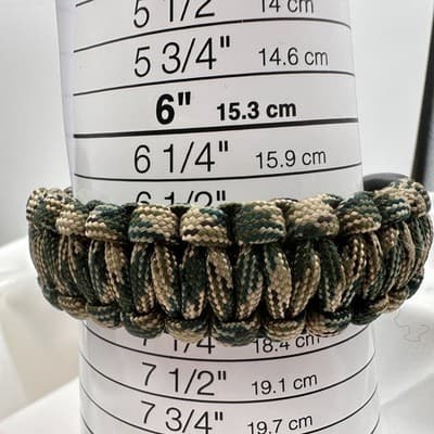 Vintage 90 Outdoor Paracord Survival Bracelet Unisex Classic Fashion Jewelry - Thumbnail 9