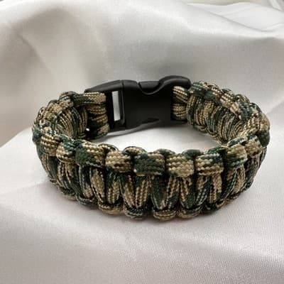Vintage 90 Outdoor Paracord Survival Bracelet Unisex Classic Fashion Jewelry - Thumbnail 2
