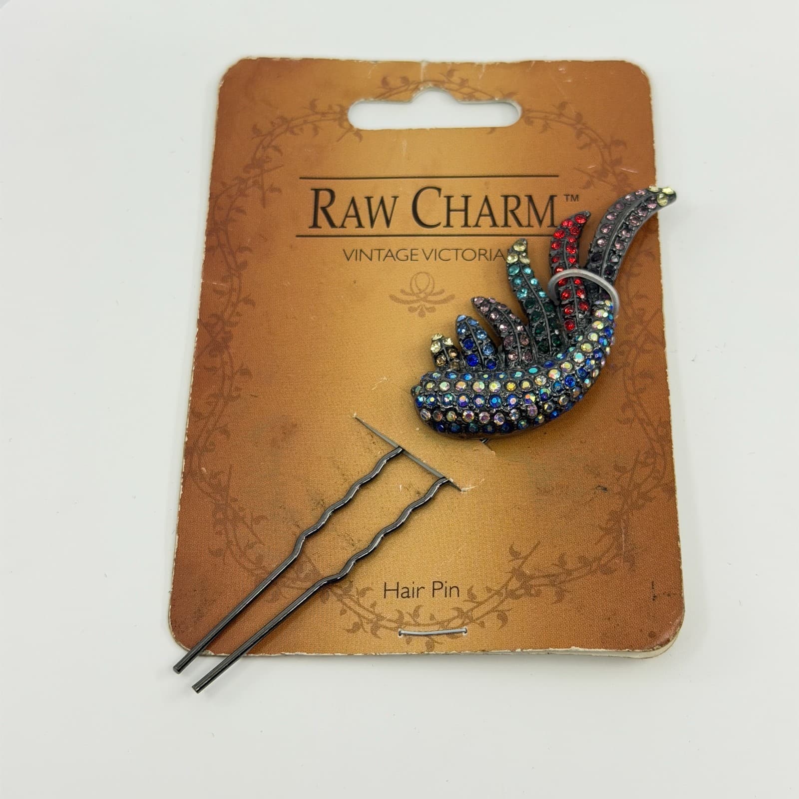 Gothic Rhinestone Wing Hair Pin Victorian Crystal Statement Gift Celestial Y2K - Thumbnail 6