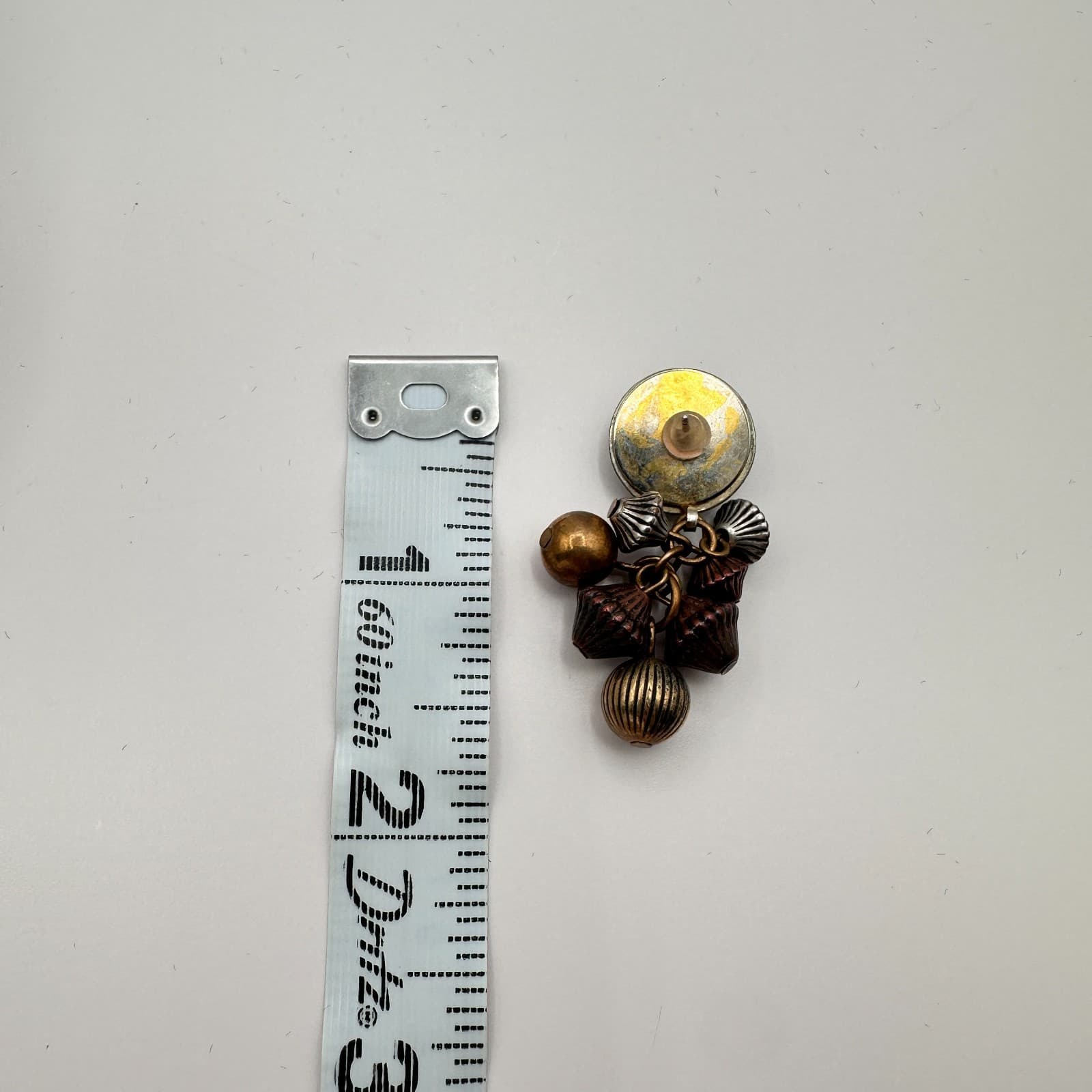 Vintage 90s Beaded Cluster Stud Earrings Boho Retro Women's Classic Jewelry Y2K - Thumbnail 9