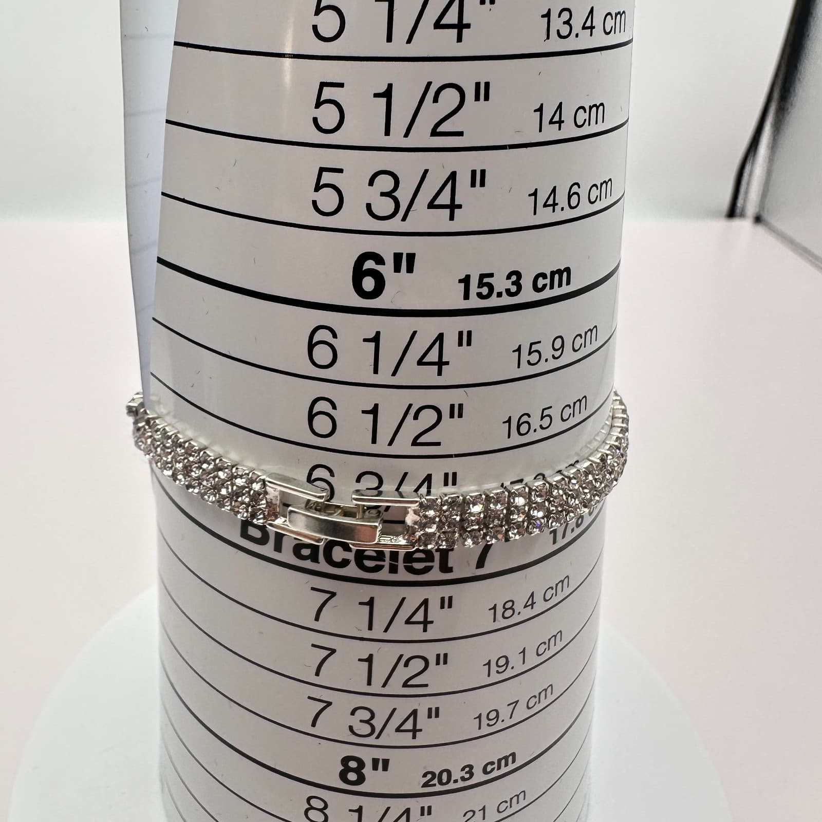 Vintage Y2K Silver Tone Marquise Rhinestone Bracelet Statement Women's Jewelry - Thumbnail 7