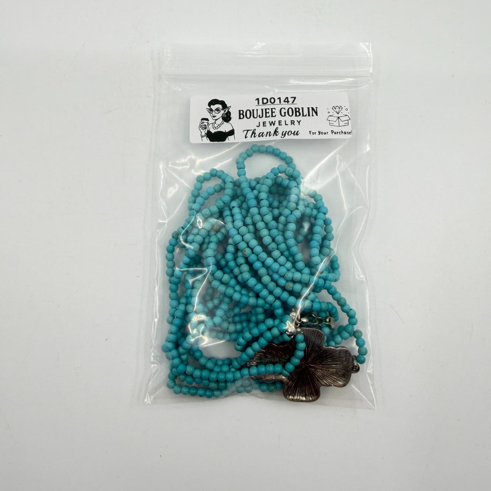 Southwestern Style Turquoise Bead Multi-Strand Cross Pendant Necklace Statement - Thumbnail 16