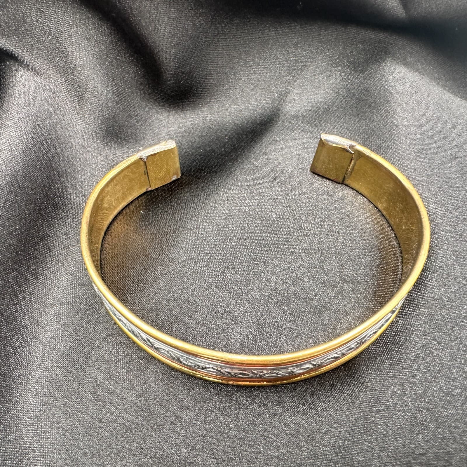 Vintage 90 Engraved Boho Cuff Bracelet Statement Women's Classic Fashion Jewelry - Thumbnail 6