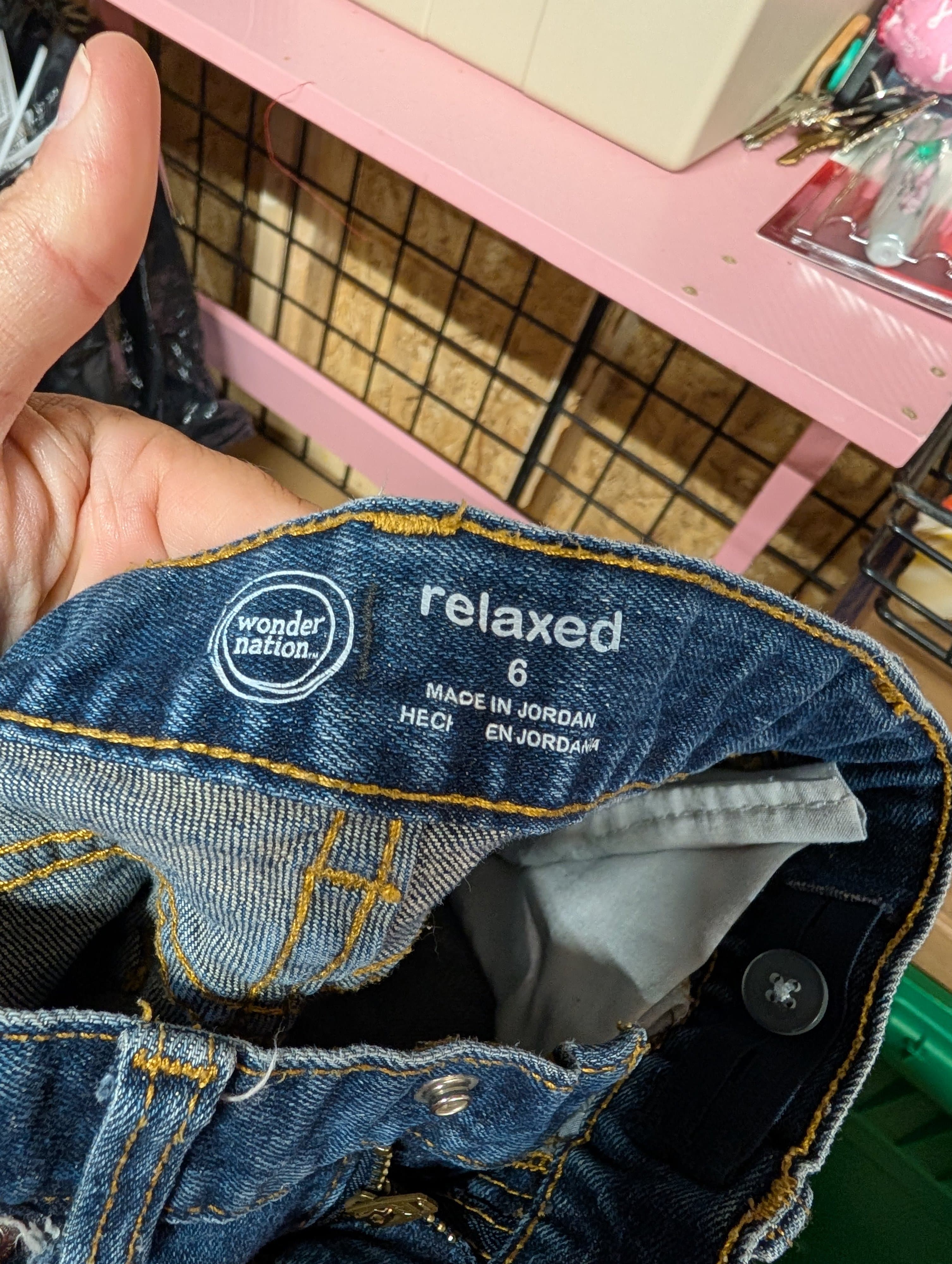 Children's Blue Denim Jeans - Thumbnail 4