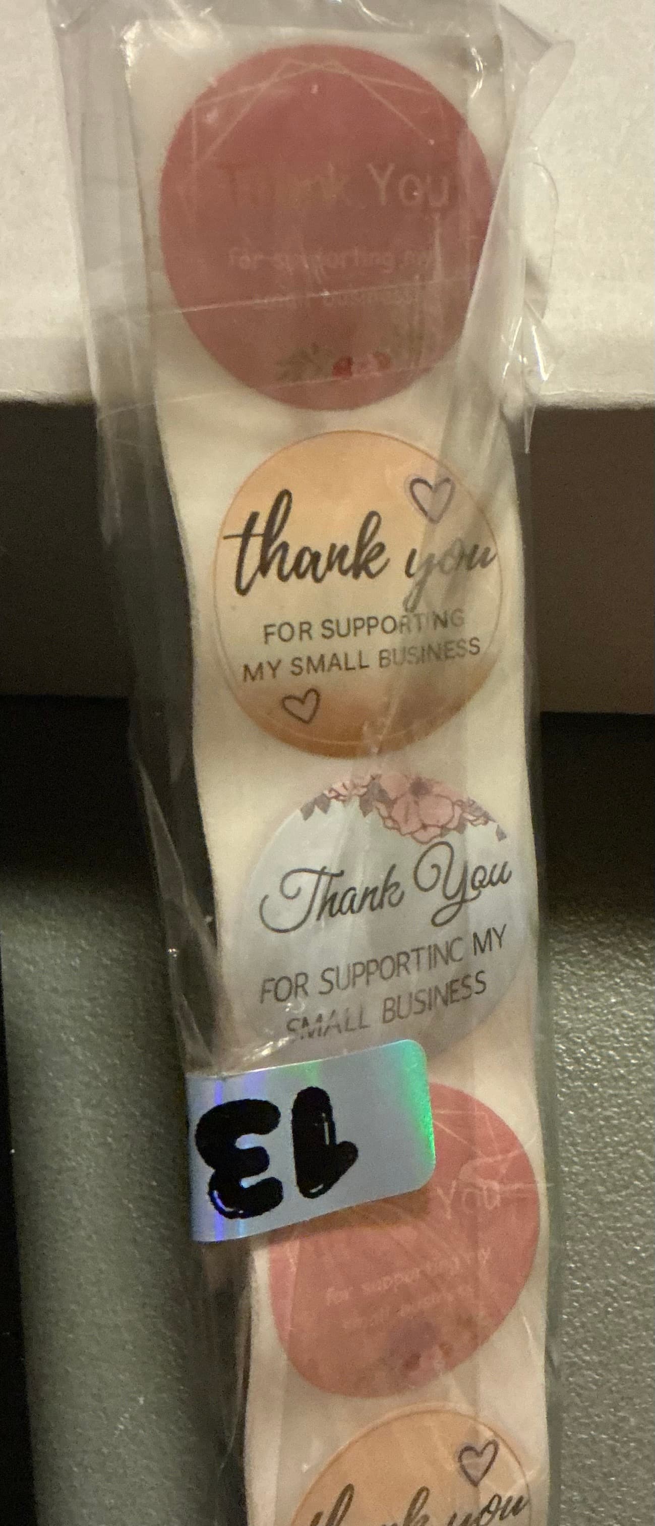 ★ 60 Thank You for Supporting My Small Business Stickers | Assorted Floral