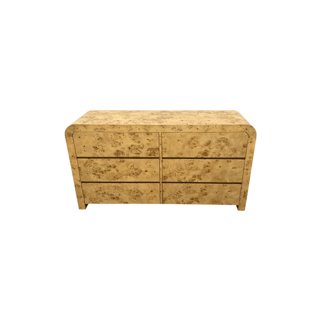 Joss and Main Cora Burl Wood 6 Drawer Dresser - Thumbnail 2