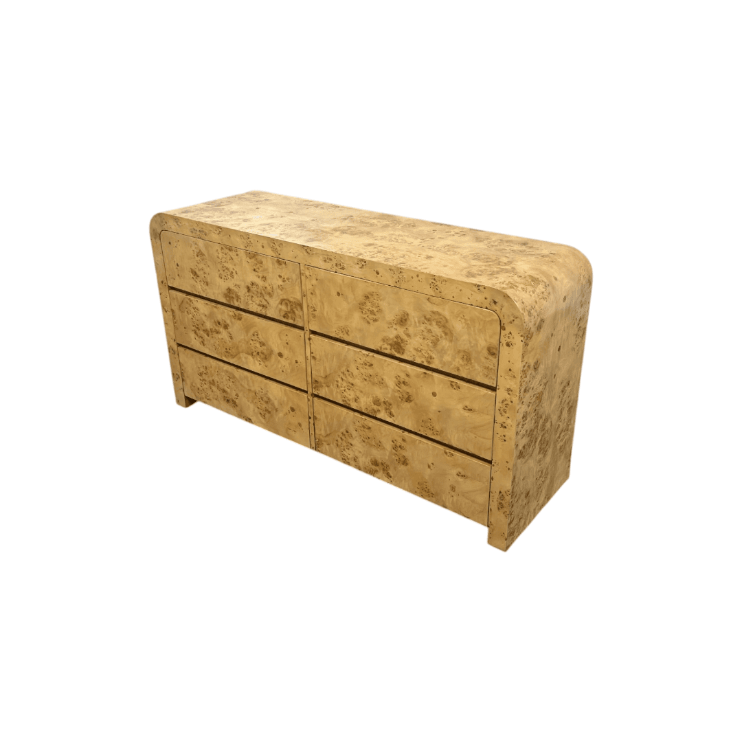 Joss and Main Cora Burl Wood 6 Drawer Dresser - Thumbnail 6
