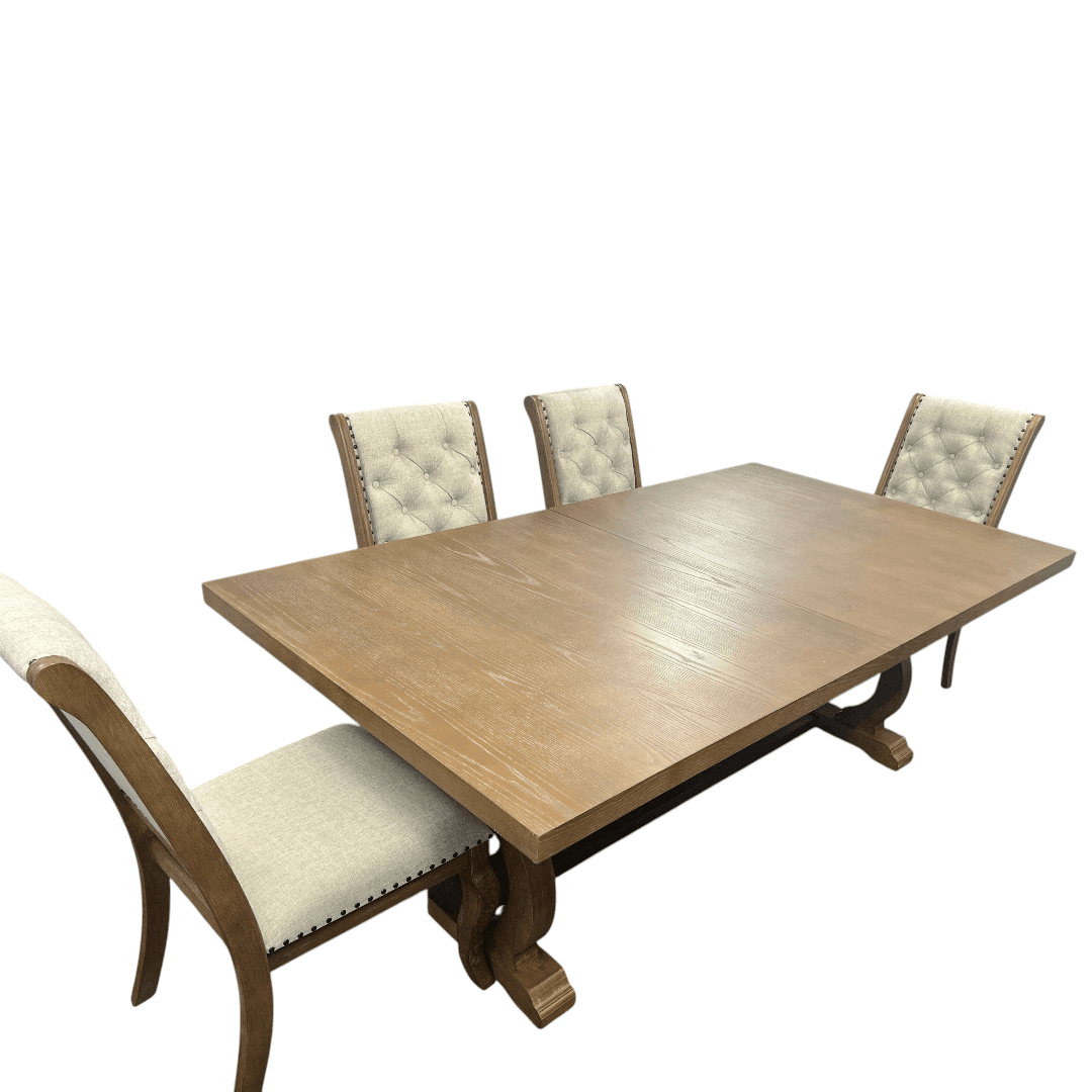 Coaster Furniture Brockway Dining Set by Coaster - Barley Brown - Thumbnail 12